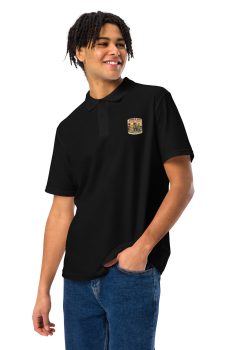 World Dog Surfing Championships California Collection #5 Unisex pique polo shirt
