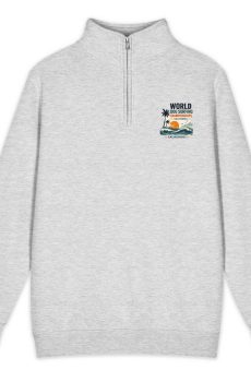 World Dog Surfing Championships California Collection #2 Lane Seven LS14014 Premium 1/4 Zip Sweatshirt
